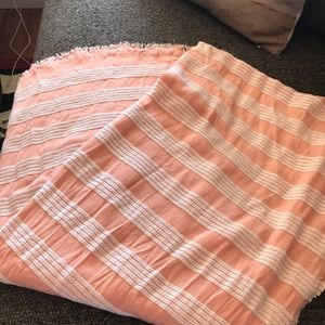 Jcrew pink and white scarf